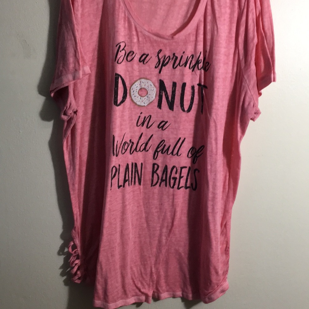 Plus Size Maurices pink t-shirt